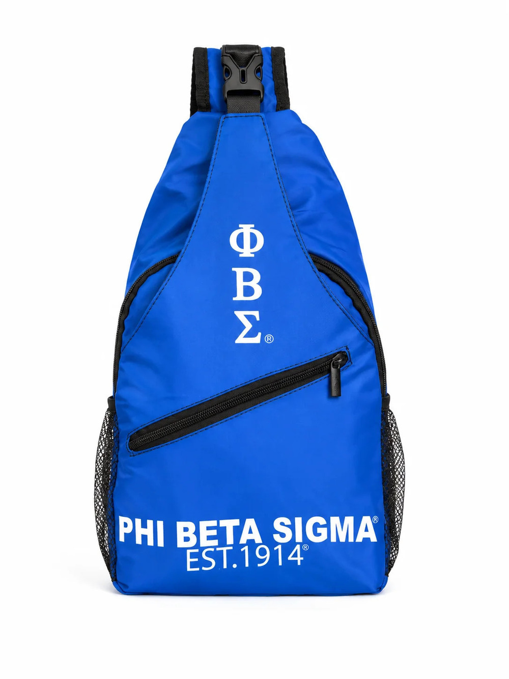 Phi Beta Sigma Blue Fraternity Sling Backpack | Adjustable Crossbody Bag